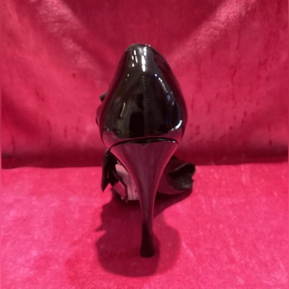 Vtg Rogger Viivier Black PATENT LEATHER Hi-heels - Picture 4 of 5